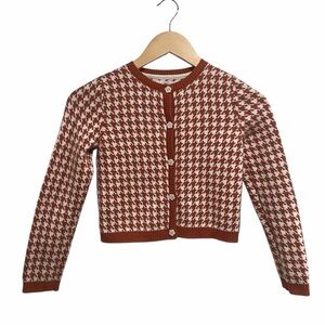 2/$20 Lulurain Houndstooth Girl’s Cardigan with Flower Buttons Timeless